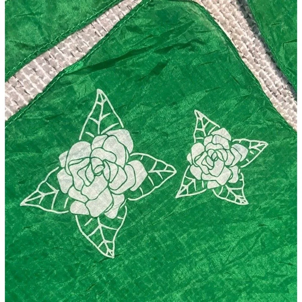 Vtg Elizabeth Taylor Gardenia Perfume Promo Satin Handkerchief Napkins Set of 4